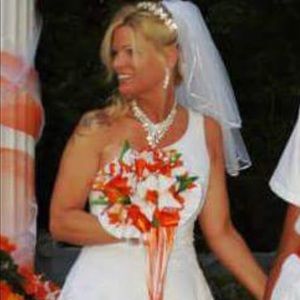 One shoulder Gorgeous white wedding dress